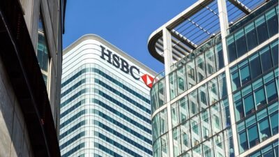 london,,uk, ,6th,april,2017:,hsbc,bank,hq,in