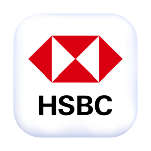 glossy hsbc bank logo rounded square financial icon free png